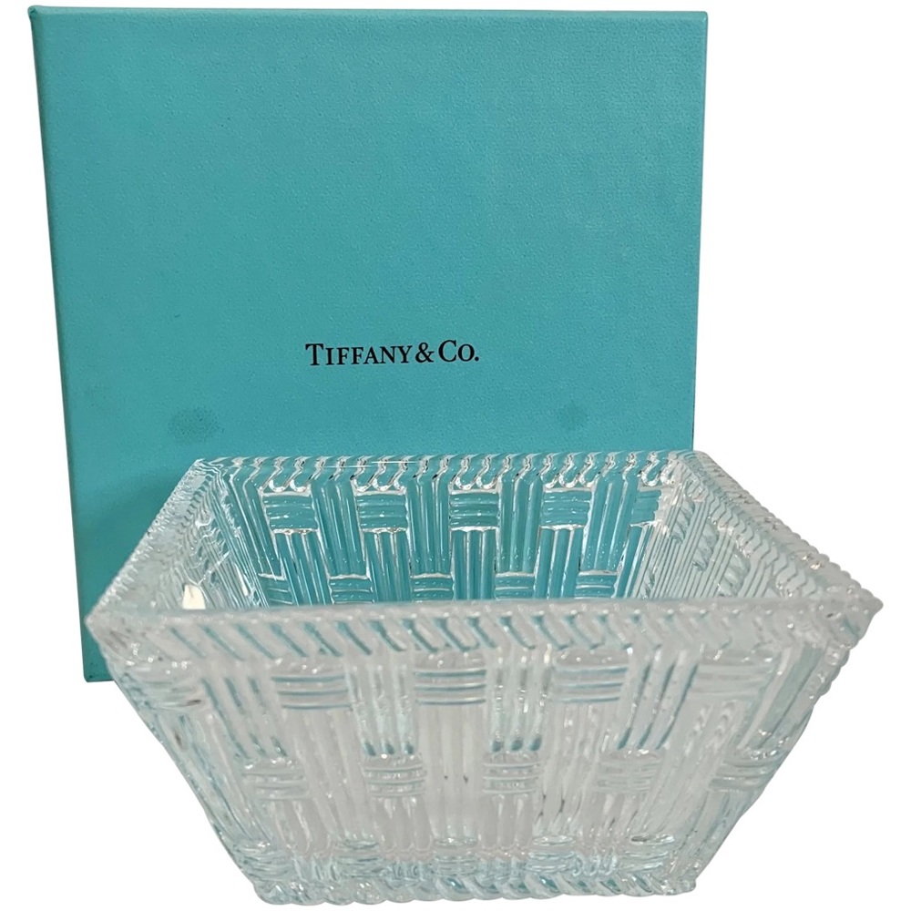 Tiffany & Co. woven glass dish